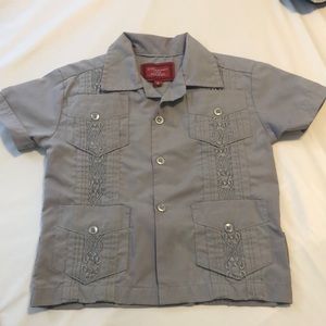 Authentic toddler guayabera shirt